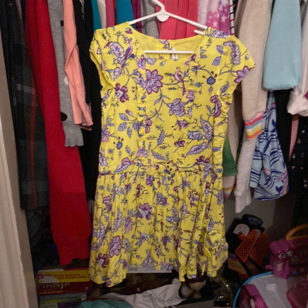 Janie and Jack yellow Foral dress